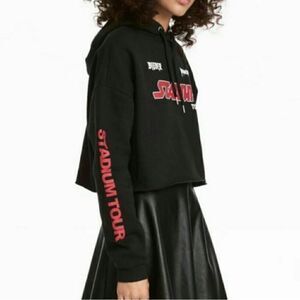 Justin Bieber Purpose Stadium Tour Crop Top Hoodie Women’s Large